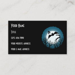 Bats and Trees Against the Moon Visitekaartje