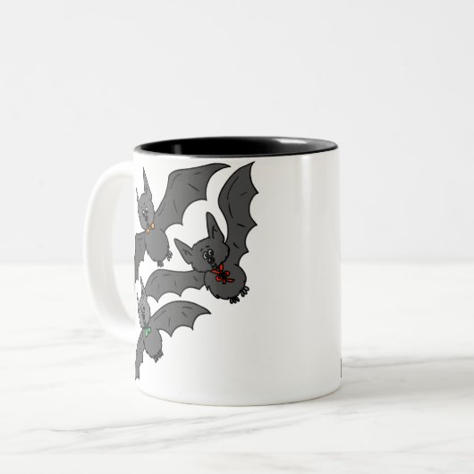 Bats Attack Tweekleurige Koffiemok (Voorkant links)