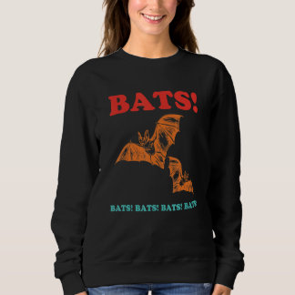 Bats! Bats! Bats! Bats! Bats! Funny Retro Apparel Trui