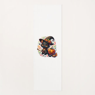 Bats Black Cat Witch Pet Wand Pumpkin Schattige Ha Yogamat