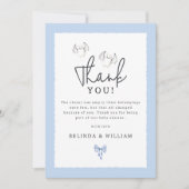 Bats & Bows Halloween Baby Shower Bedankkaart (Voorkant)