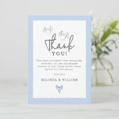 Bats & Bows Halloween Baby Shower Bedankkaart (Staand voorkant)