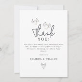 Bats & Bows Halloween Baby Shower Bedankkaart (Voorkant)