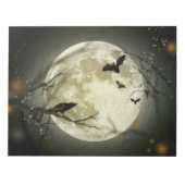 Bats by the Moon op Halloween Notitieblok (Voorkant)