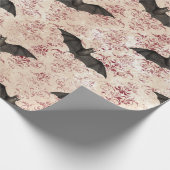 Bats en Bourgogne Damask Cadeaupapier (Hoek)