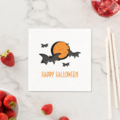 Bats en Moon Halloween Paper Napkins Servetten (Insitu)