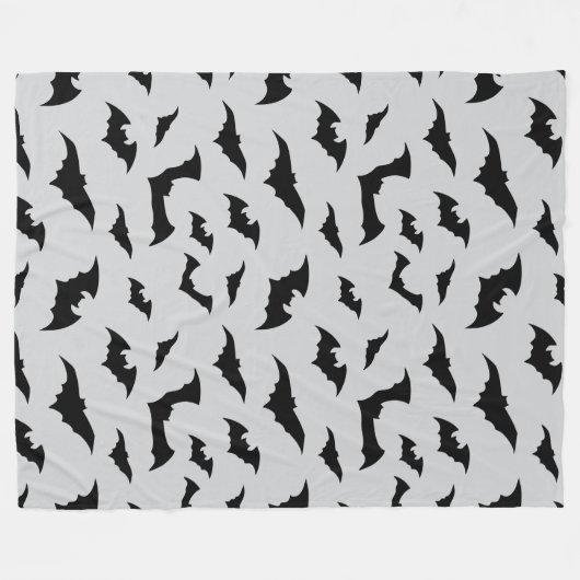 Bats Everywhere Halloween Plush Fleece Deken (Voorkant (Horizontaal))