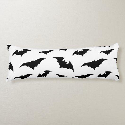Bats Everywhere Spooky Halloween Decor Lichaamskussen (Voorkant)