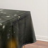 Bats fly Crow zit voor Halloween Full Moon Tafelkleed (Voorbeeld)