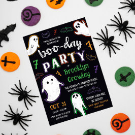 Bats & Ghosts Spooktacular Boo-Day Party Kaart