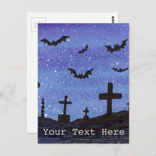 Bats Graveyard Briefkaart (Voorkant / Achterkant)