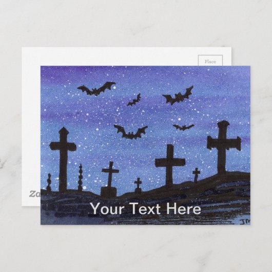 Bats Graveyard Briefkaart (Voorkant / Achterkant)