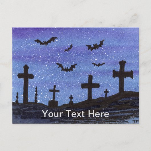 Bats Graveyard Briefkaart (Voorkant)