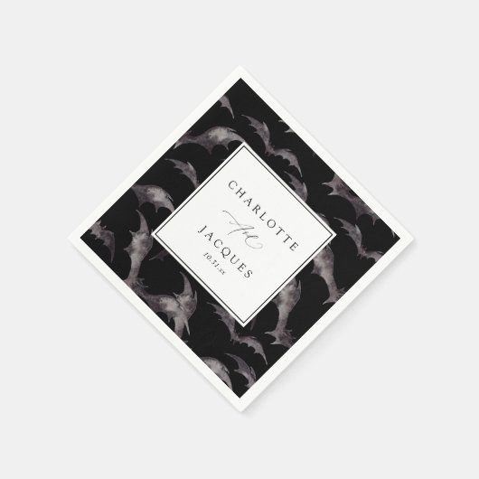 Bats Halloween Bruiloft Servet (Hoek)