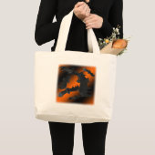Bats Halloween Canvas Bag Grote Tote Bag (Voorkant (product))