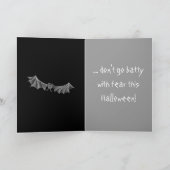 bats Halloween kaart (Binnen)