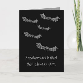bats Halloween kaart
