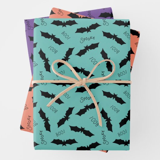 Bats Halloween Party Inpakpapier Vel (In situ)