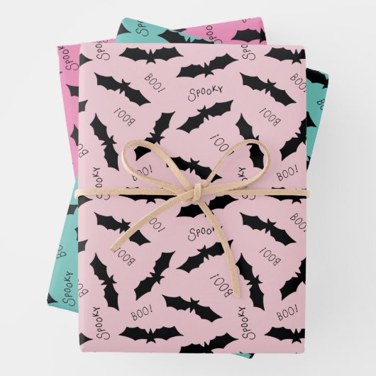 Bats Halloween Party Inpakpapier Vel (In situ)