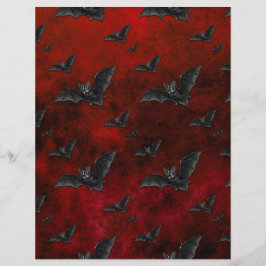 Bats Halloween Scrapbook Paper