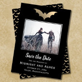 Bats Halloween Wedding Save the Date