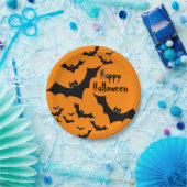 Bats Happy Halloween Party Papieren Bordje (Feest)