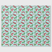 BATS IN PETTEN in Sky kerstcadeaupapier Cadeaupapier (Vlak)