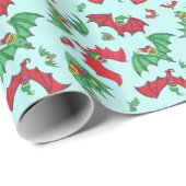 BATS IN PETTEN in Sky kerstcadeaupapier Cadeaupapier (Rol Hoek)