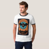 "Bats in Vogue: A Nightly Elegance" T-shirt (Voorkant volledig)