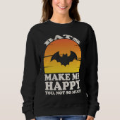 Bats Make Me Happy, Bat Clothes, Bat Trui (Voorkant)
