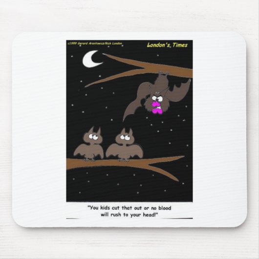 Bats Making Mistakes Funny Halloween Gifts Muismat (Voorkant)