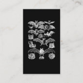 Bats Night Microbat Night Uitzicht Creepy Gothic Visitekaartje (Voorkant)