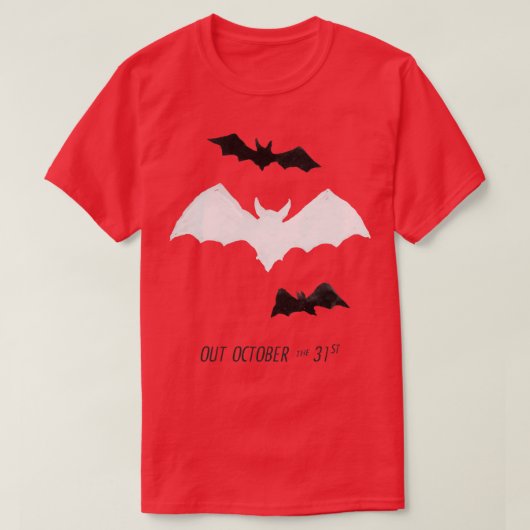 Bats out op Halloween T-shirt (Design voorkant)