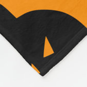 Bats, pumpkin heads and spiders Halloween Plush Fleece Deken (Hoek)