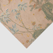 Bats Rocks Flowers Circular Calligraphy door Ruoai Tissuepapier (Detail)