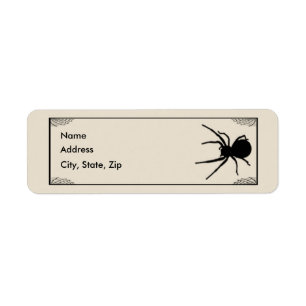 Bats & Spider Adresetiketten Sjabloon Etiket