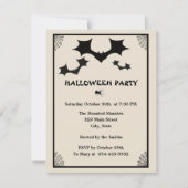 Bats & Spider Invitation Kaart Sjabloon (Voorkant)
