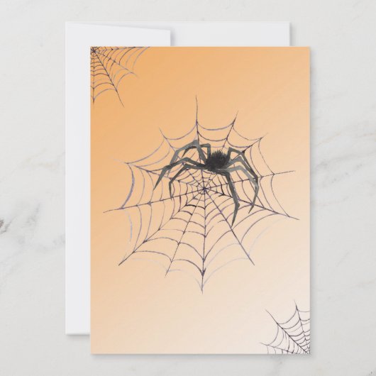 Bats Spooky Halloween Verjaardagsfeest Kaart (Achterkant)