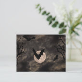 Bats Spooky Night Halloween Briefkaart (Staand voorkant)