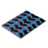 BatsAndBowsTILEpinkblue Notitieboek (Linkerzijde)