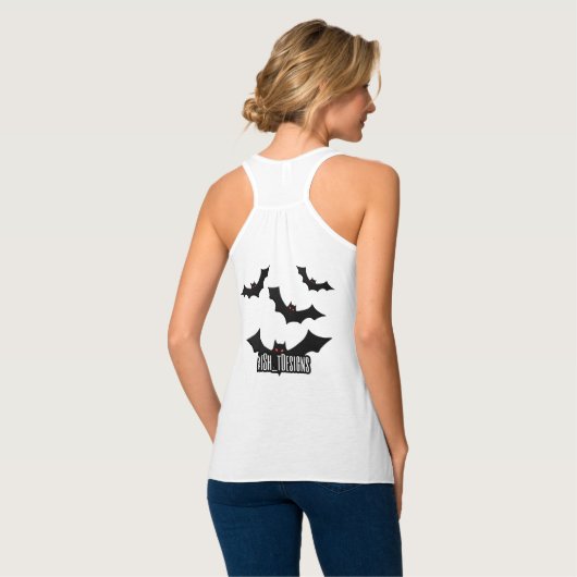 BatSh_tDesign Cute Skull and Crossbones Tanktop (Volledige Achterkant)