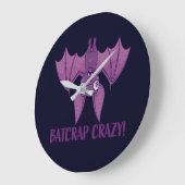 Batshit Crazy Wacky Cartoon Bat Grote Klok (Hoek)
