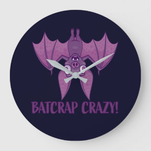 Batshit Crazy Wacky Cartoon Bat Grote Klok