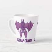 Batshit Crazy Wacky Cartoon Bat Latte Mok (Linkerhoek)