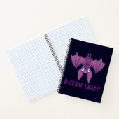 Batshit Crazy Wacky Cartoon Bat Notitieboek (Binnen)