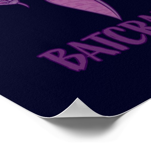 Batshit Crazy Wacky Cartoon Bat Poster (Hoek)