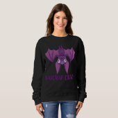 Batshit Crazy Wacky Cartoon Bat Trui (Voorkant volledig)