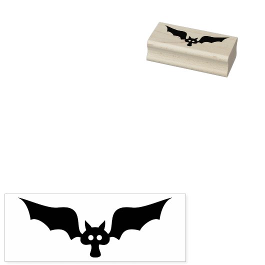 Batshroom Rubber Stamp Rubberstempel (Gestempeld)