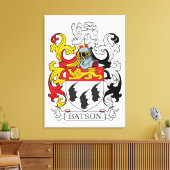 Batson Family Crest Canvas Afdruk (Insitu (Woonkamer))