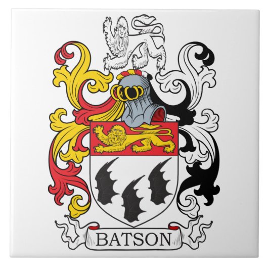 Batson Family Crest Tegeltje (Voorkant)